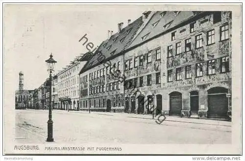 Augsburg - Maximilianstrasse mit Fuggerhaus