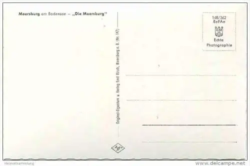 Meersburg - die Meersburg - Foto-AK