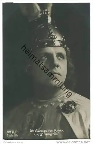 Dr. Alfred von Bary als Lohengrin - Opernsänger (Tenor) - Foto-AK