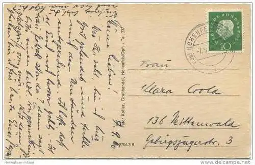 Hohenfels - Kalvarienberg - Erholungsheim