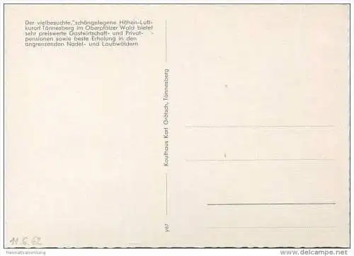 Tännesberg - Jodok - Rotes Kreuz - AK Grossformat 60er Jahre