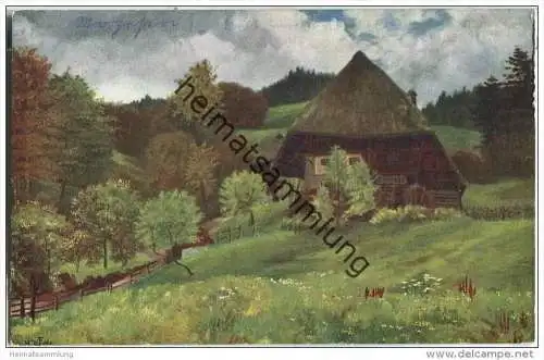 Schwarzwaldhaus - Der Hinterbauer - signiert H. d'Eu de Perthes