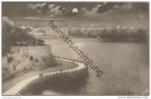 Dinard - Cote d Emeraude - Mondscheinkarte - Rückseite beschrieben