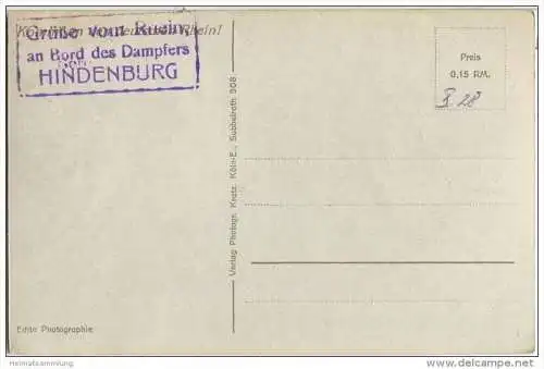 Loreley - Rheinschiff - Köln-Düsseldorfer-Rheindampfschiffahrt - Foto-AK