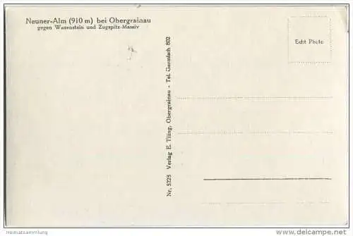 Obergrainau - Neuner-Alm - Foto-AK