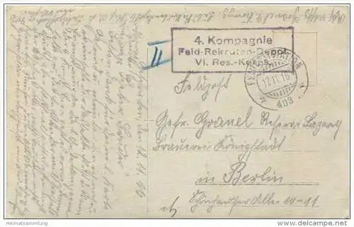 Soldatengruppe - Foto-AK - Feldpost