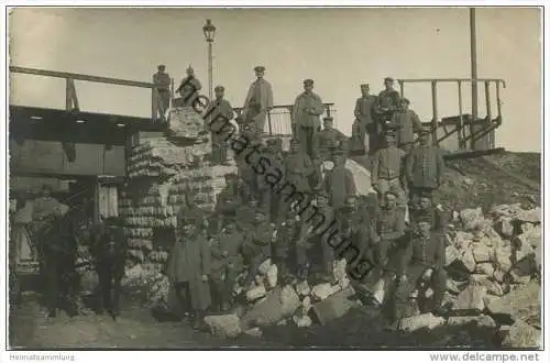 Soldatengruppe - Pferdegespann - Foto-AK