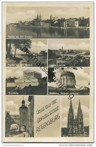 Regensburg - Gesamtansicht - Befreiungshalle - Dom - Walhalla