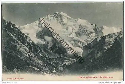 Jungfrau von Interlaken aus
