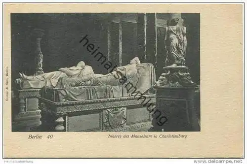Berlin-Charlottenburg - Inneres des Mausoleum ca. 1900