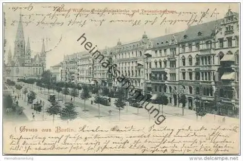 Gruss aus Berlin - Kaiser Wilhelm-Gedächtniskirche - Tauentzienstrasse