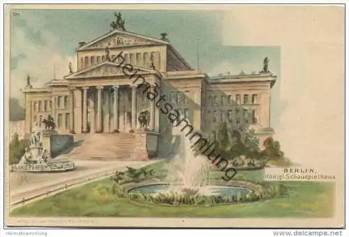 Berlin-Mitte - Königl. Schauspielhaus - Verlag Touristen Magazin H. Mues Berlin ca. 1900