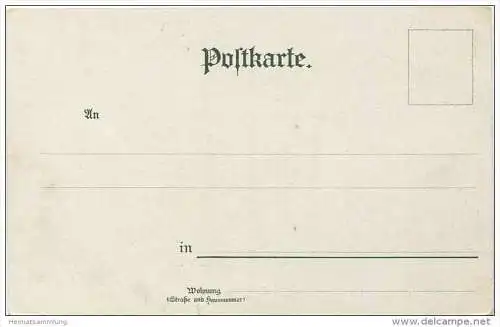 Berlin-Mitte - Schloss - Werbekarte Nr. 9 - Toussaint Langenscheidt ca. 1900 - Verlagsbuchhandlung Prof. G. Langenscheid