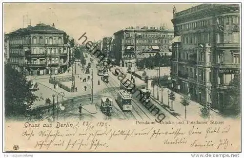 Berlin-Mitte - Potsdamer Strasse und Brücke - Strassenbahn