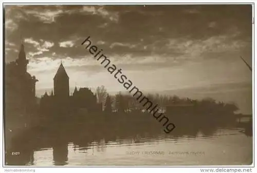 Lausanne-Ouchy - Derniers rayons - Foto-AK Nacht