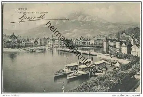 Luzern vom Schweizerhof aus gesehen