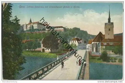 Gera - Schloss Osterstein - Untermhauser Brücke