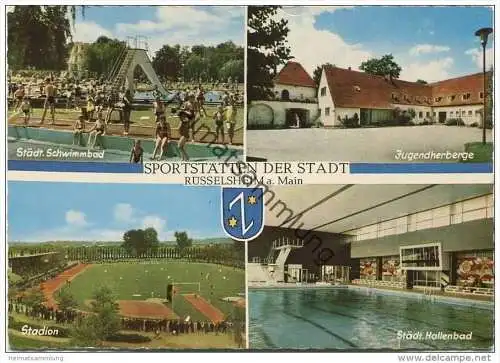 Rüsselsheim - Sportstätten der Stadt - Schwimmbad - Hallenbad - Stadion