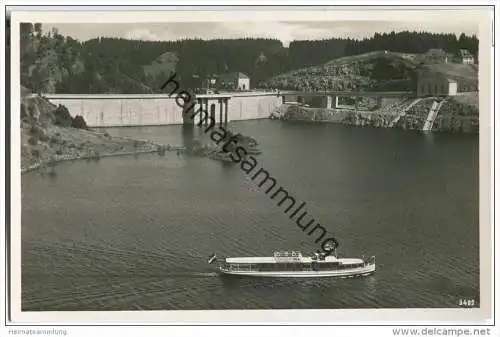 Saaletalsperre - Fahrgastschiff Hindenburg - Foto-AK