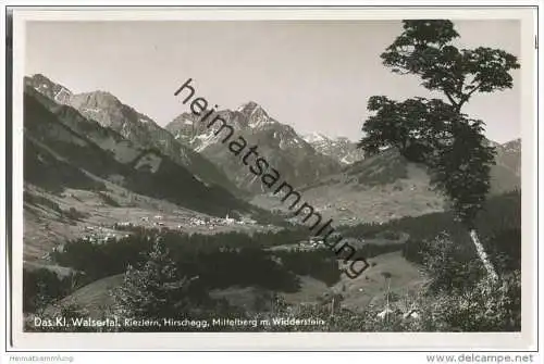Kleinwalsertal - Riezlern - Hirschegg - Widderstein - Foto-AK