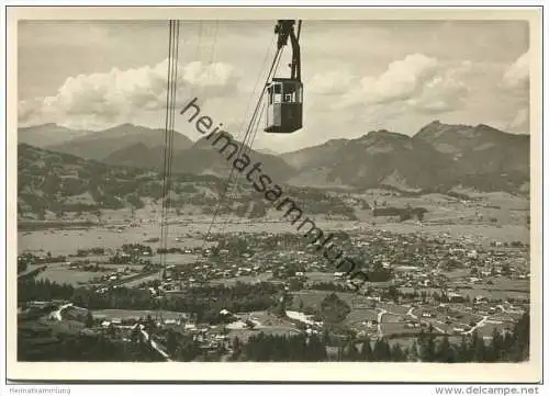 Seilschwebebahn - Oberstdorf - Nebelhornbahn - Foto-AK Grossformat