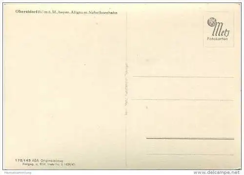 Seilschwebebahn - Oberstdorf - Nebelhornbahn - Foto-AK Grossformat