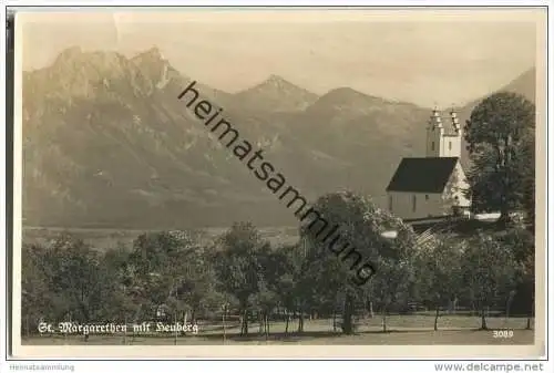 St. Margarethen mit Heuberg - Foto-AK