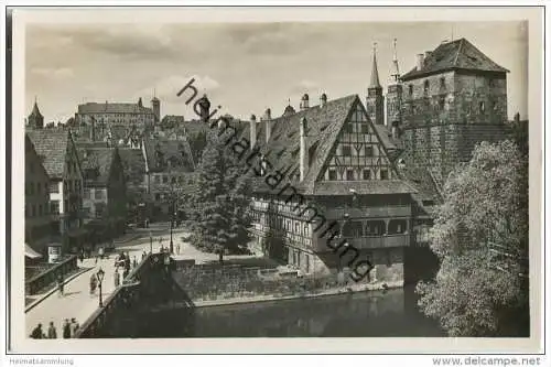 Nürnberg - Partie an der Maxbrücke - Foto-AK