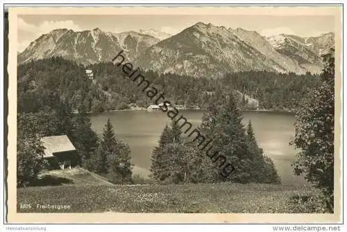 Freibergsee - Foto-AK 30er Jahre