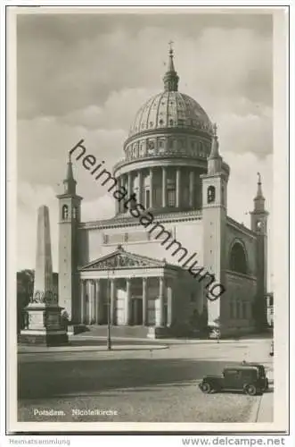 Potsdam - Nicolaikirche - Foto-AK - 30er Jahre