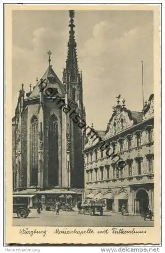 Würzburg - Marienkapelle - Falkenhaus - 30er Jahre