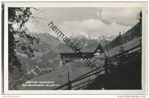 Gasthof Wiesenhof bei Mayrhofen - Zillertal - Foto-AK