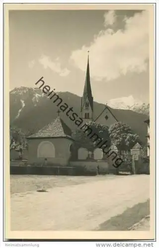 Mayrhofen - Zillertal - Kirche - Foto-AK 30er Jahre