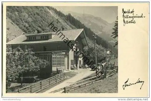 Gasthof Zillergrund - Zillertal - AK 30er Jahre