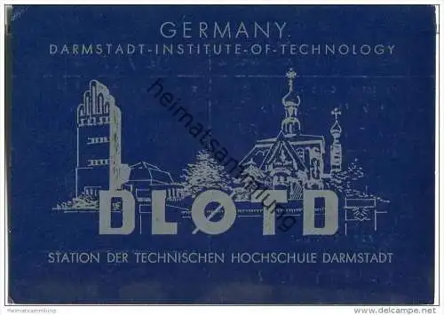 QSL - QTH - Funkkarte - DL0TD - Darmstadt - Technische Hochschule - 1970