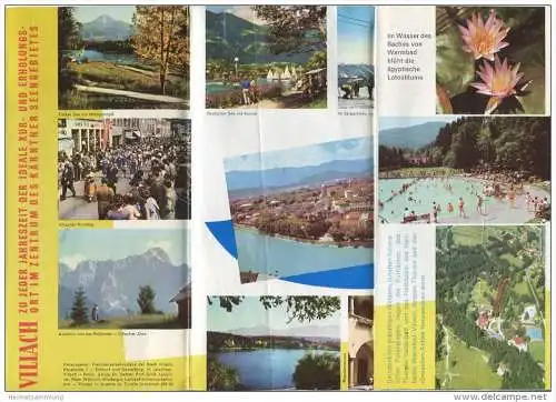 Villach 1964 - Faltblatt mit 16 Abbildungen - Hotelplan