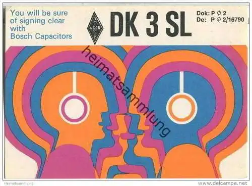 QSL - QTH - Funkkarte - DK3SL - Plochingen - 1970