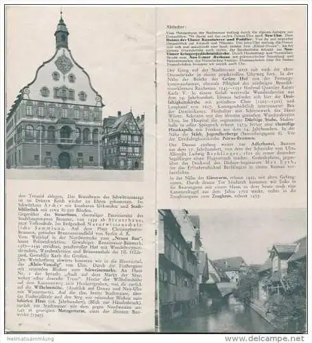 Ulm 1937 - Faltblatt mit 7 Abbildungen