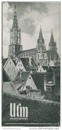 Ulm 1937 - Faltblatt mit 7 Abbildungen