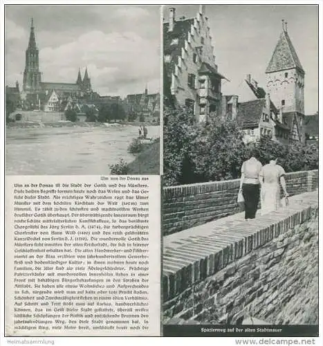 Ulm 1937 - Faltblatt mit 7 Abbildungen