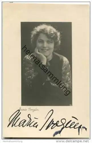 Maria Ivogün - Original Autogramm - Opernsängerin (Sopran) - Foto-AK