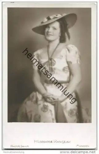 Hildegarde Ranczak - Tschechisch-Deutsche Opernsängerin (Sopran) - Foto-AK