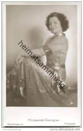 Hildegarde Ranczak - Tschechisch-Deutsche Opernsängerin (Sopran) - Foto-AK