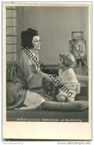 Hildegarde Ranczak als Butterfly - Tschechisch-Deutsche Opernsängerin (Sopran) - Foto-AK - Verlag Hanns Holdt München (E