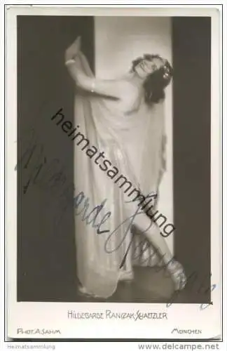 Hildegarde Ranczak-Schaetzler - Tschechisch-Deutsche Opernsängerin (Sopran) - Foto-AK - Original-Autogramm