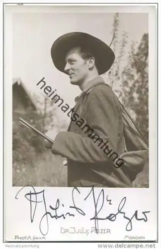 Dr. Julius Pölzer - Original-Autogramm - Deutscher Opernsänger (Tenor)