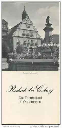 Rodach bei Coburg - Faltblatt mit 3 Abbildungen