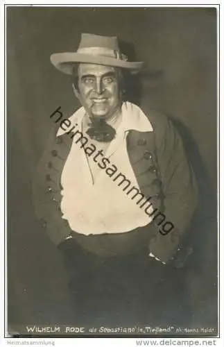 Wilhelm Rode - Sebastiano - deutscher Opernsänger (Bass) - Foto-AK