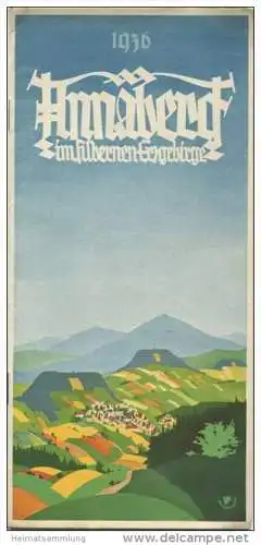 Annaberg im Erzgebirge 1936 - 8 Seiten mit 11 Abbildungen