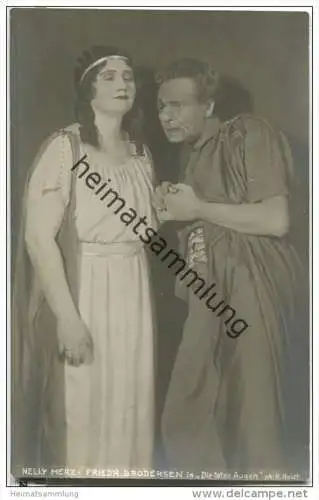 Nelly Merz - Friedrich Brodersen in Die toten Augen - deutsche Opernsänger - Foto-AK